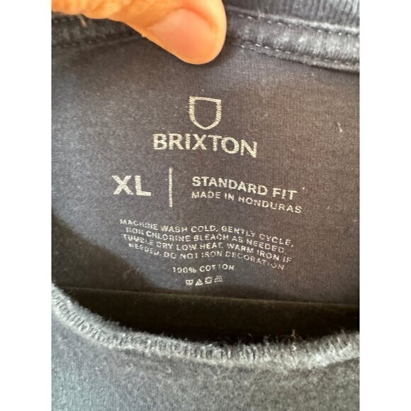 Brixton Men's Blue Shirt Size‎ X-Large short sleeve t-shirt standard fit cotton - Picture 3 of 6